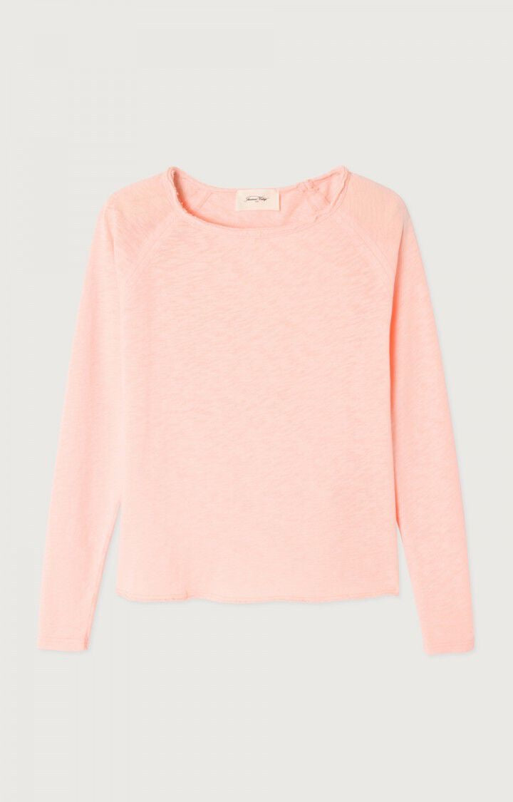 T-shirt manches longues rose