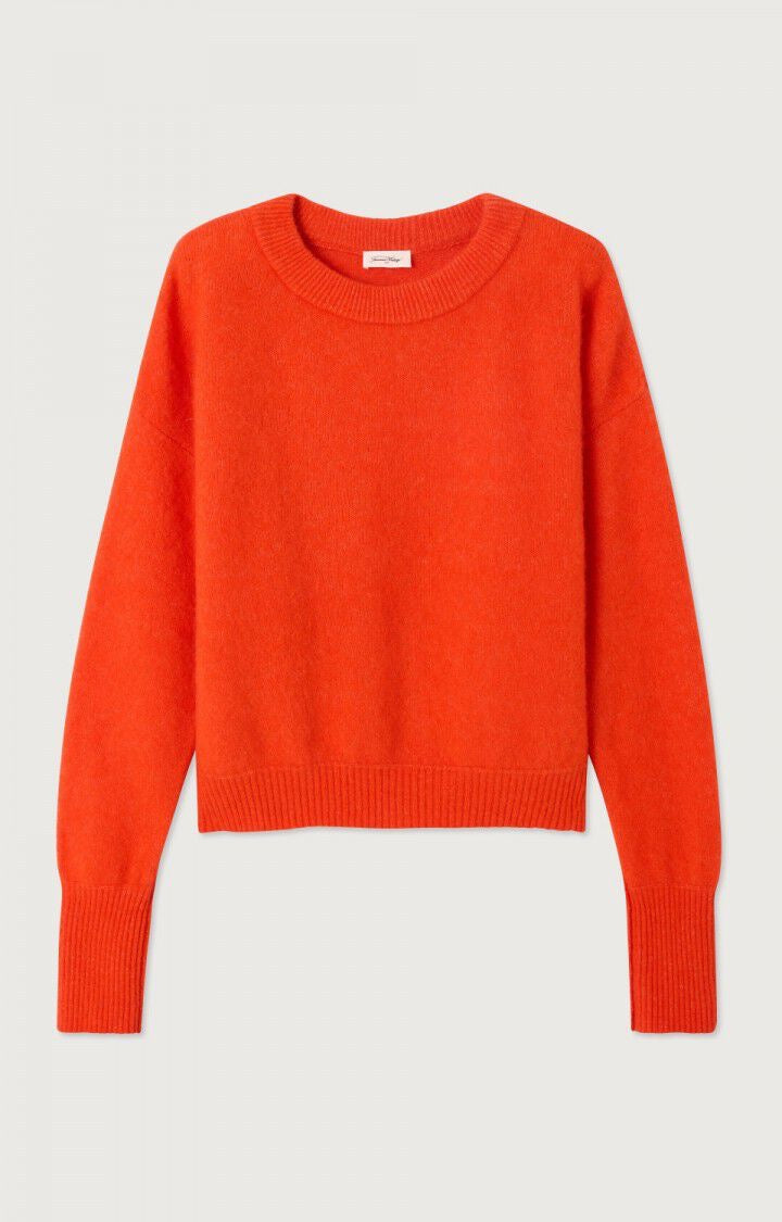 Pull rouge-orangé