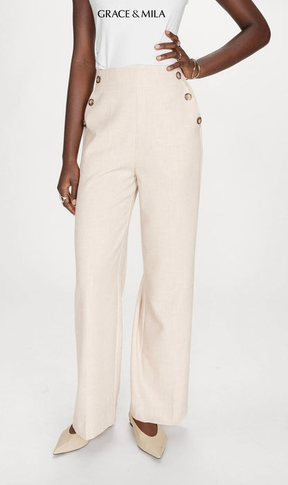 Pantalon de Tailleur Droit