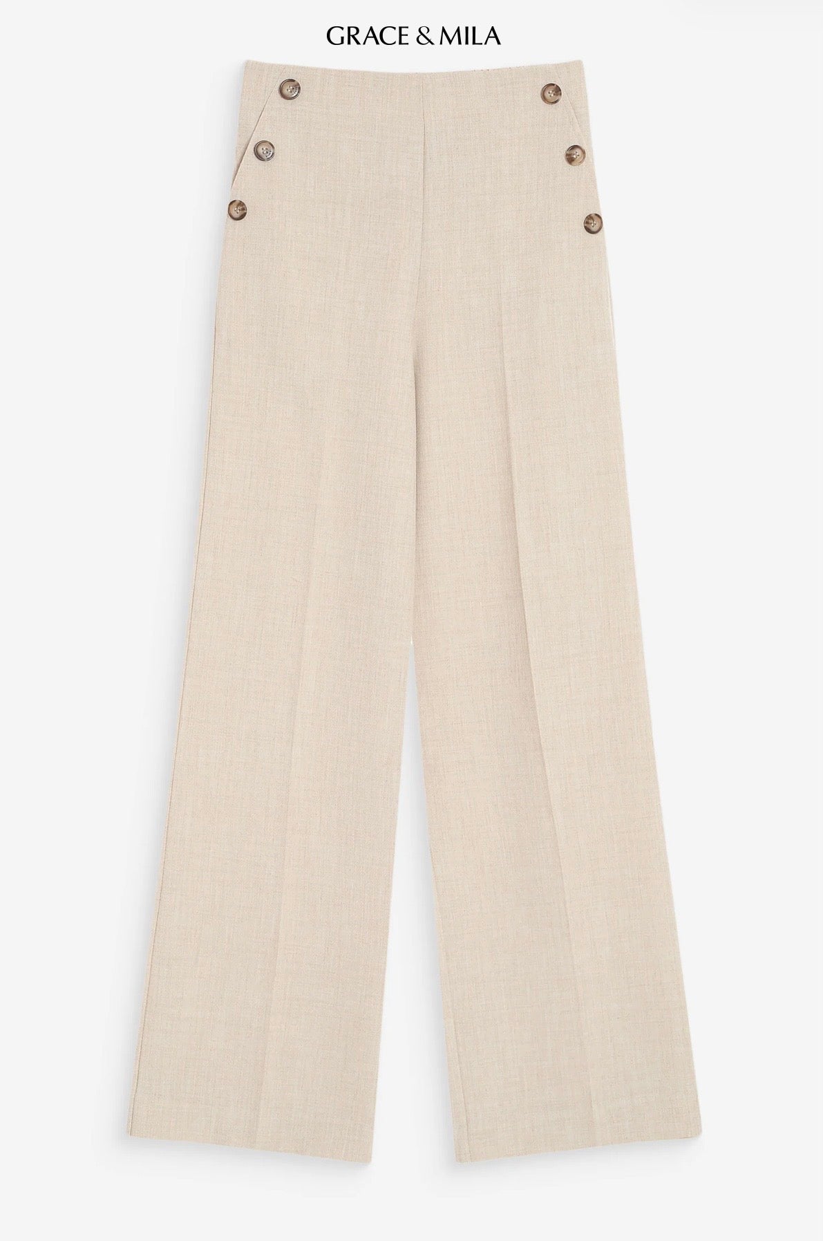 Pantalon de Tailleur Droit