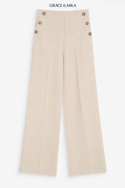 Pantalon de Tailleur Droit