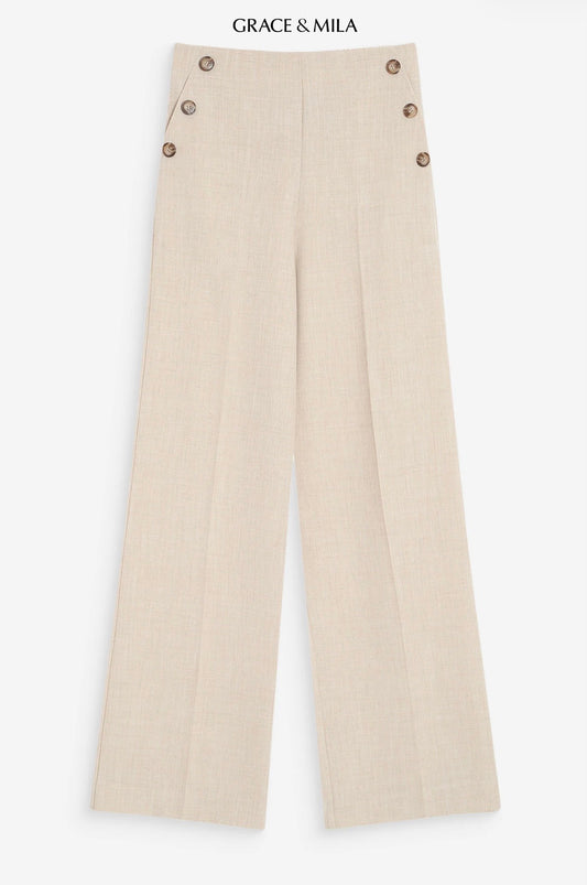 Pantalon de Tailleur Droit