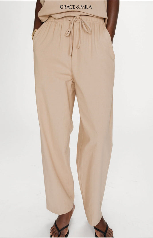 Pantalon Droit en Coton