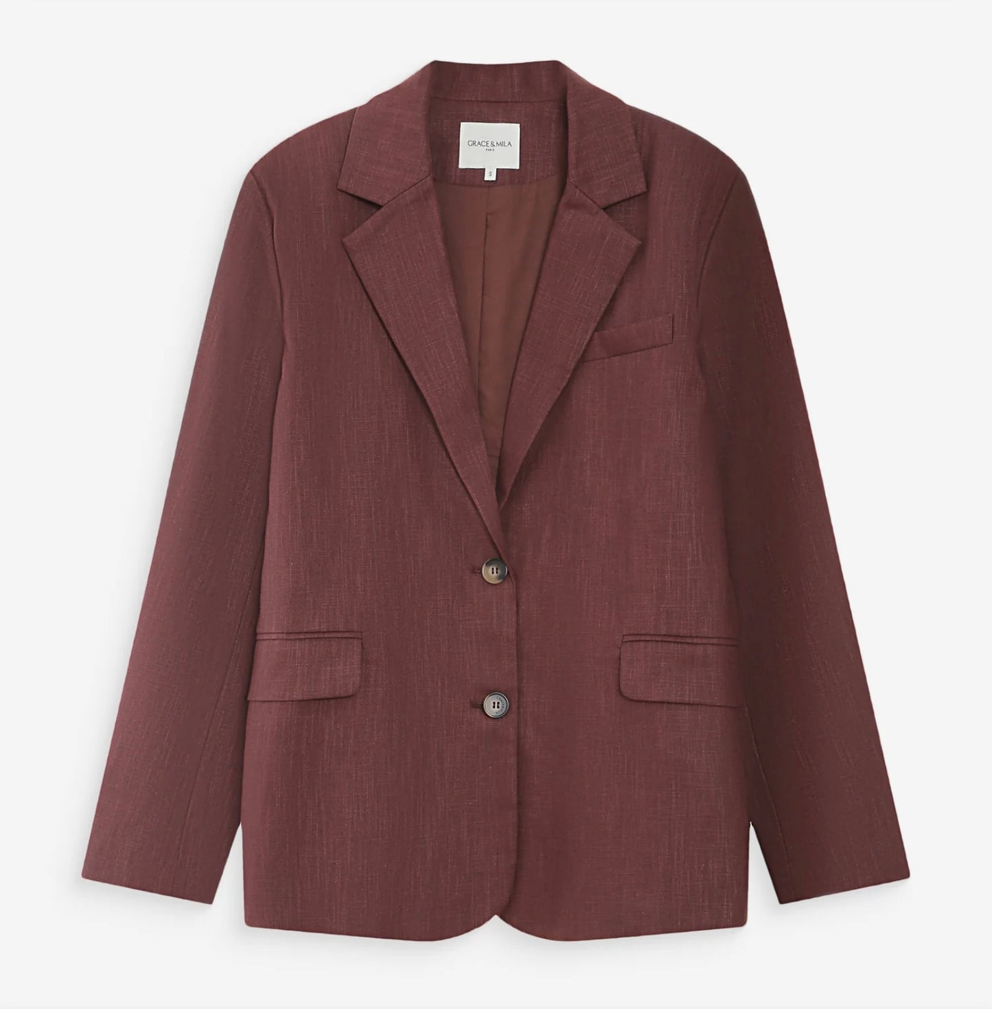 Blazer en Lin et Coton