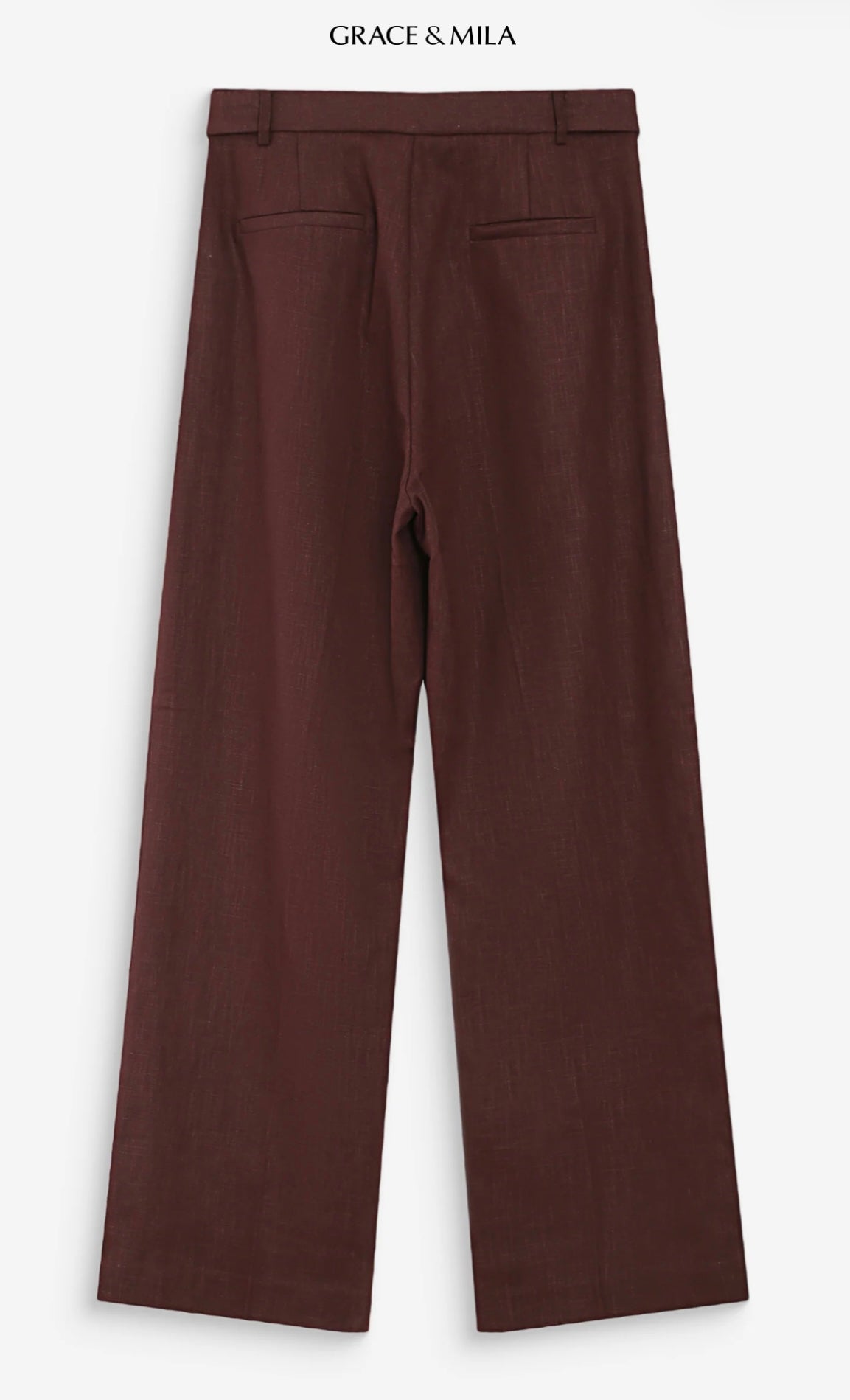 Pantalon Tailleur en Lin et Coton