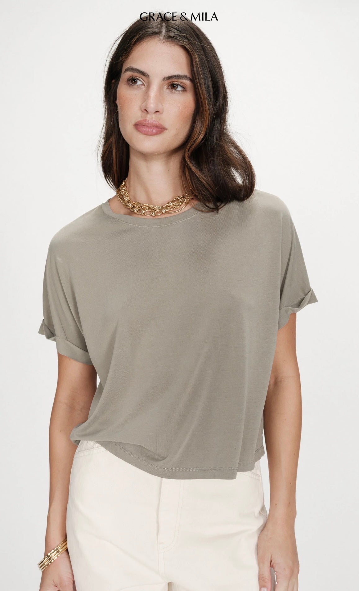 Tee-Shirt Oversize en Modal