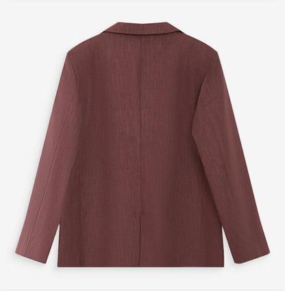 Blazer en Lin et Coton