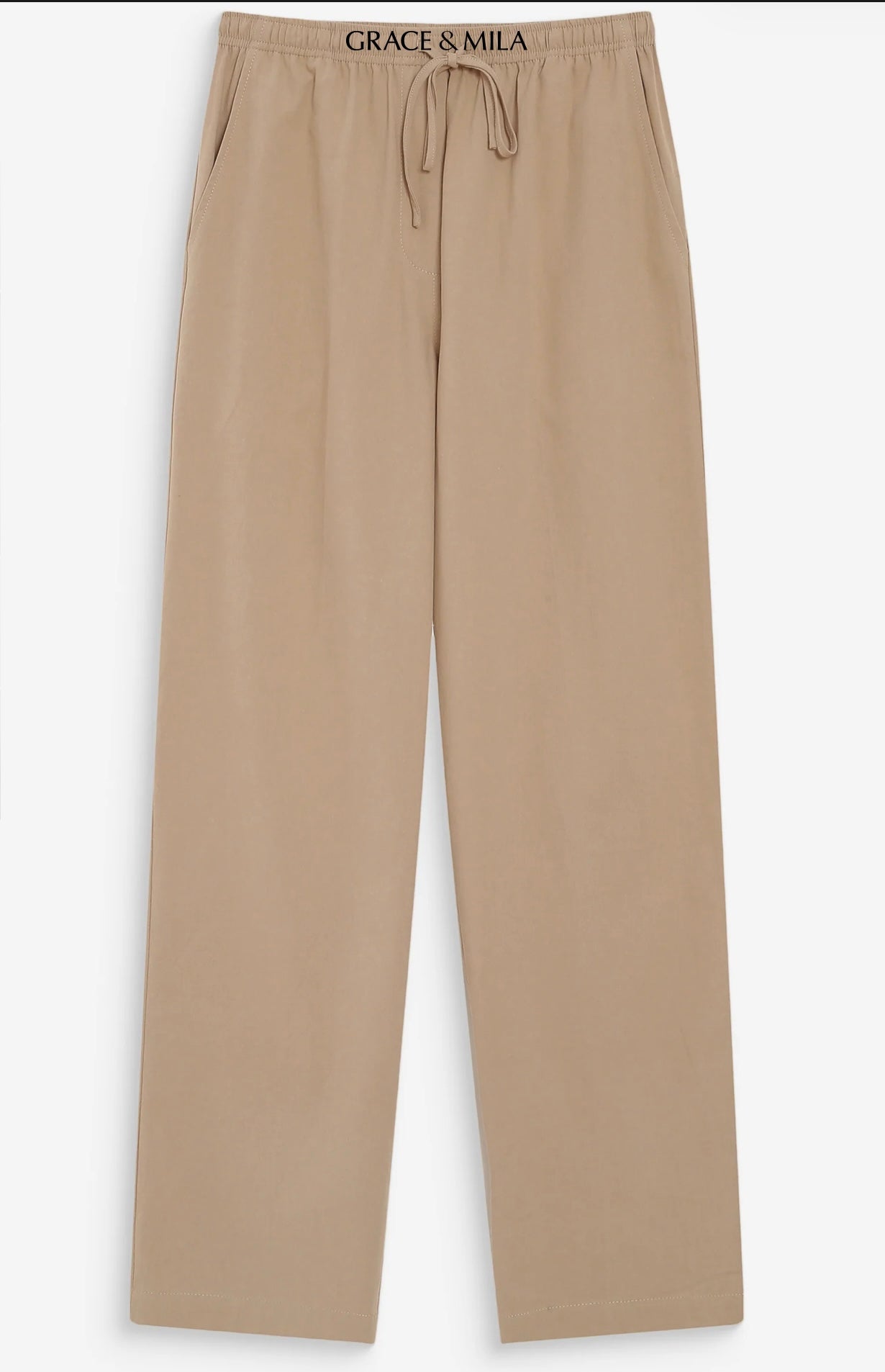 Pantalon Droit en Coton