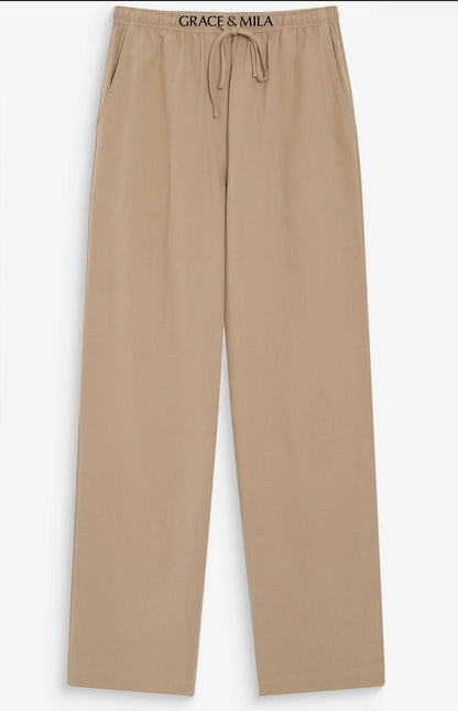 Pantalon Droit en Coton