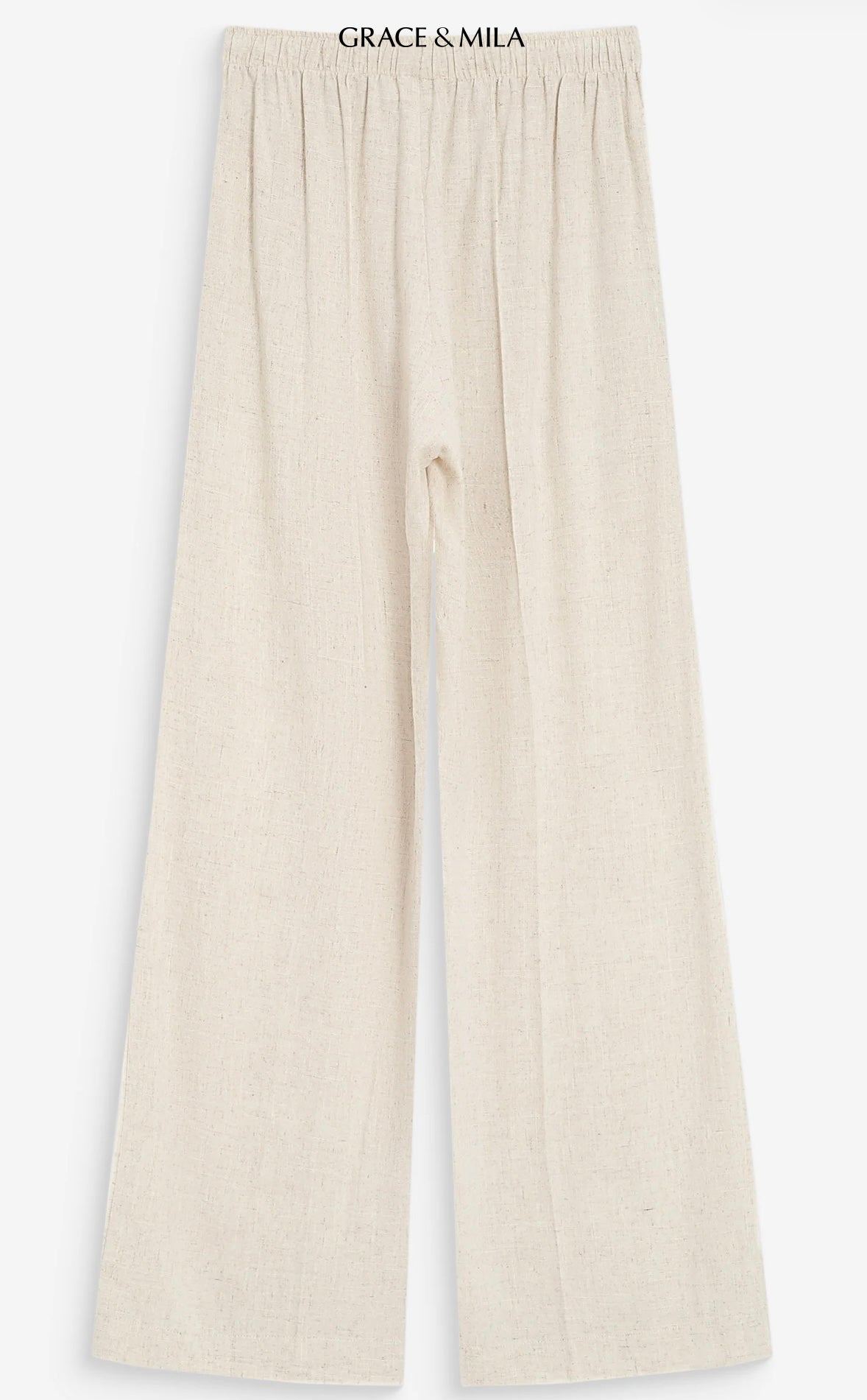 Pantalon Large en Lin