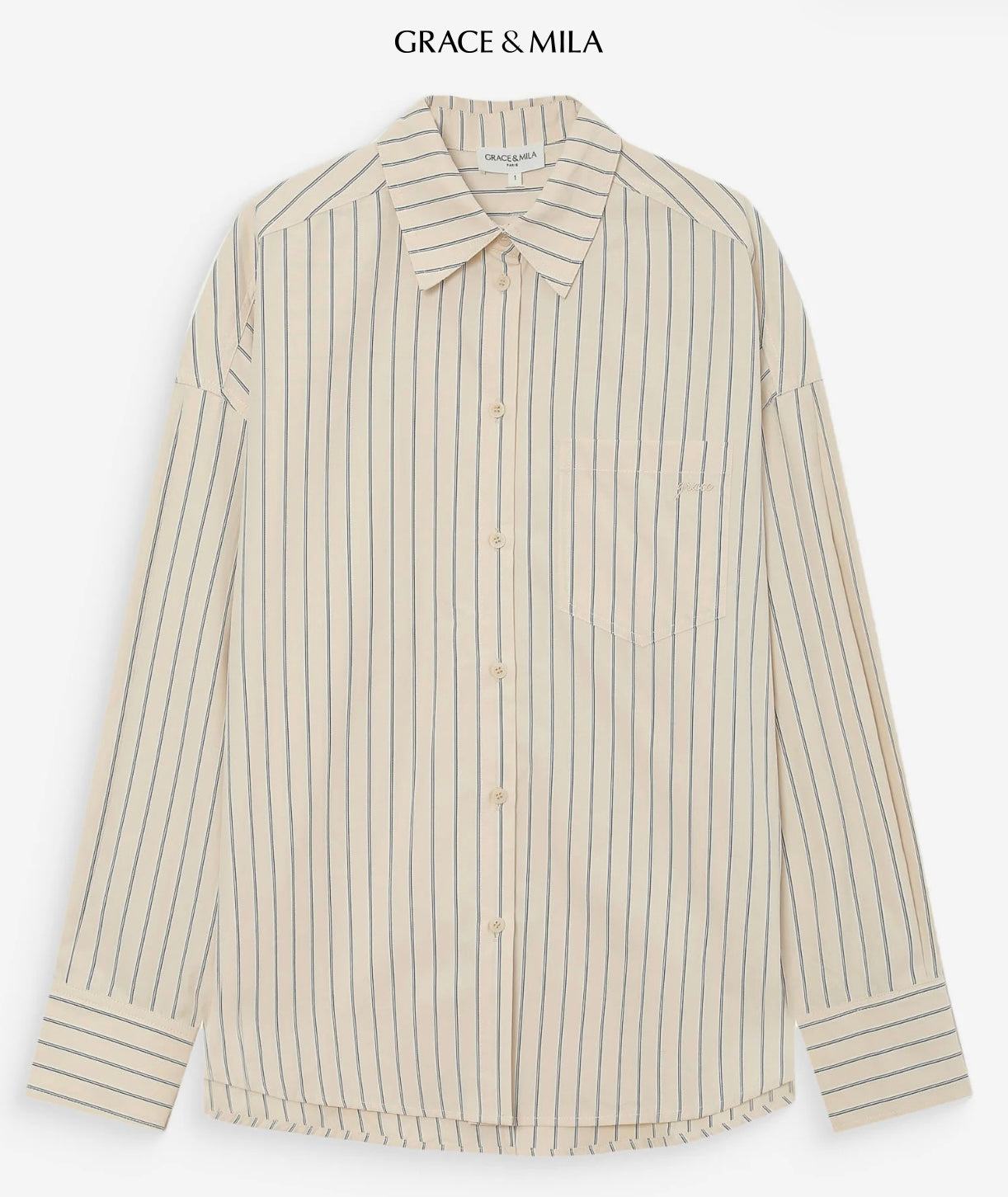 Chemise Oversize Manches Longues