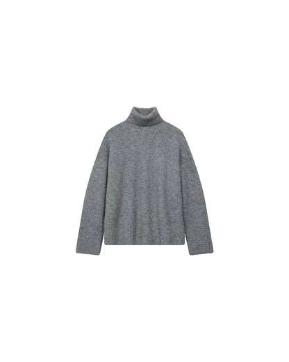 Pull oversize gris