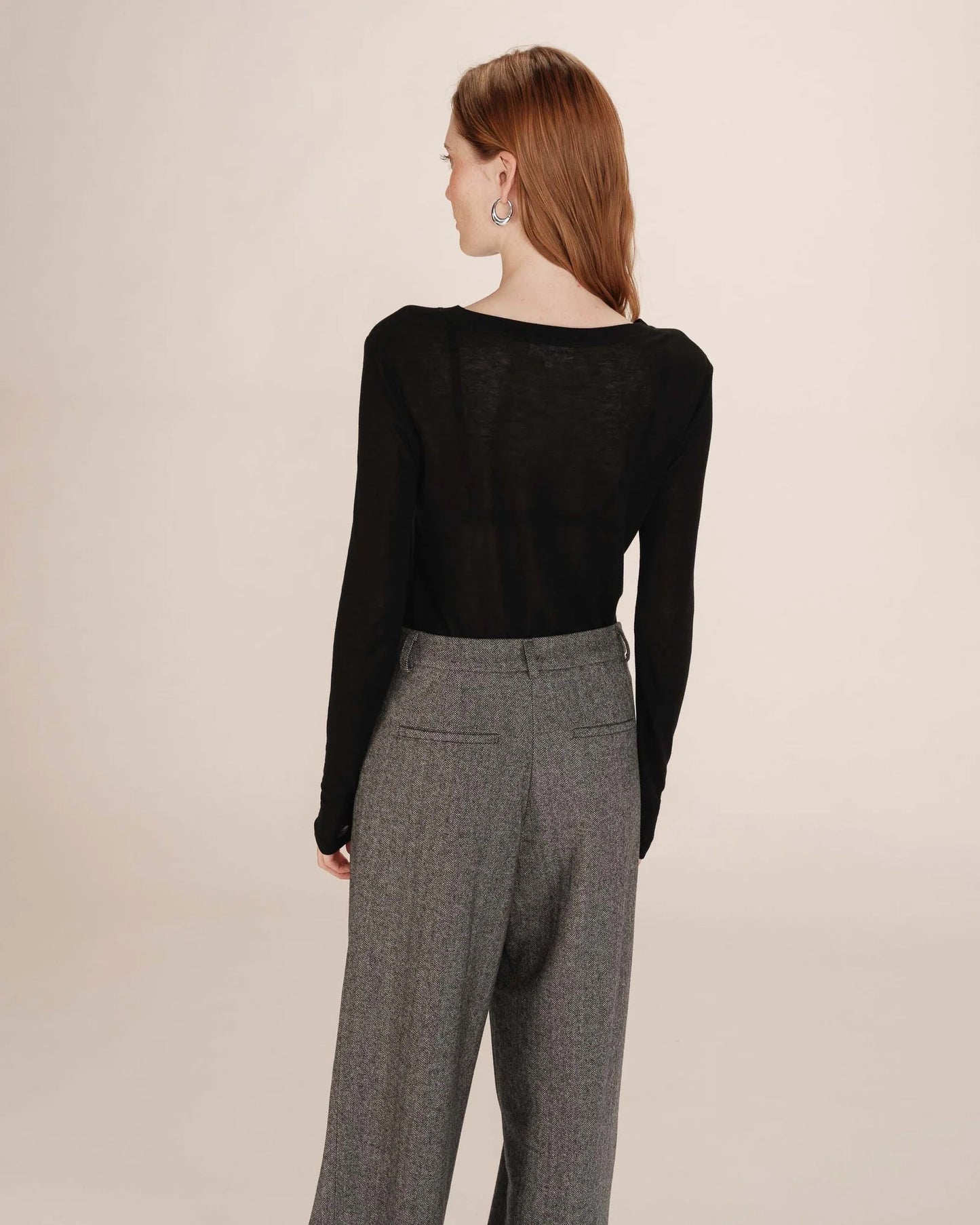 Top transparent noir