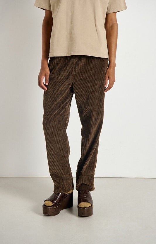 Pantalon en velours marron