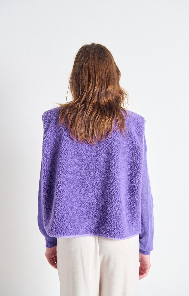 Veste sans manches violette