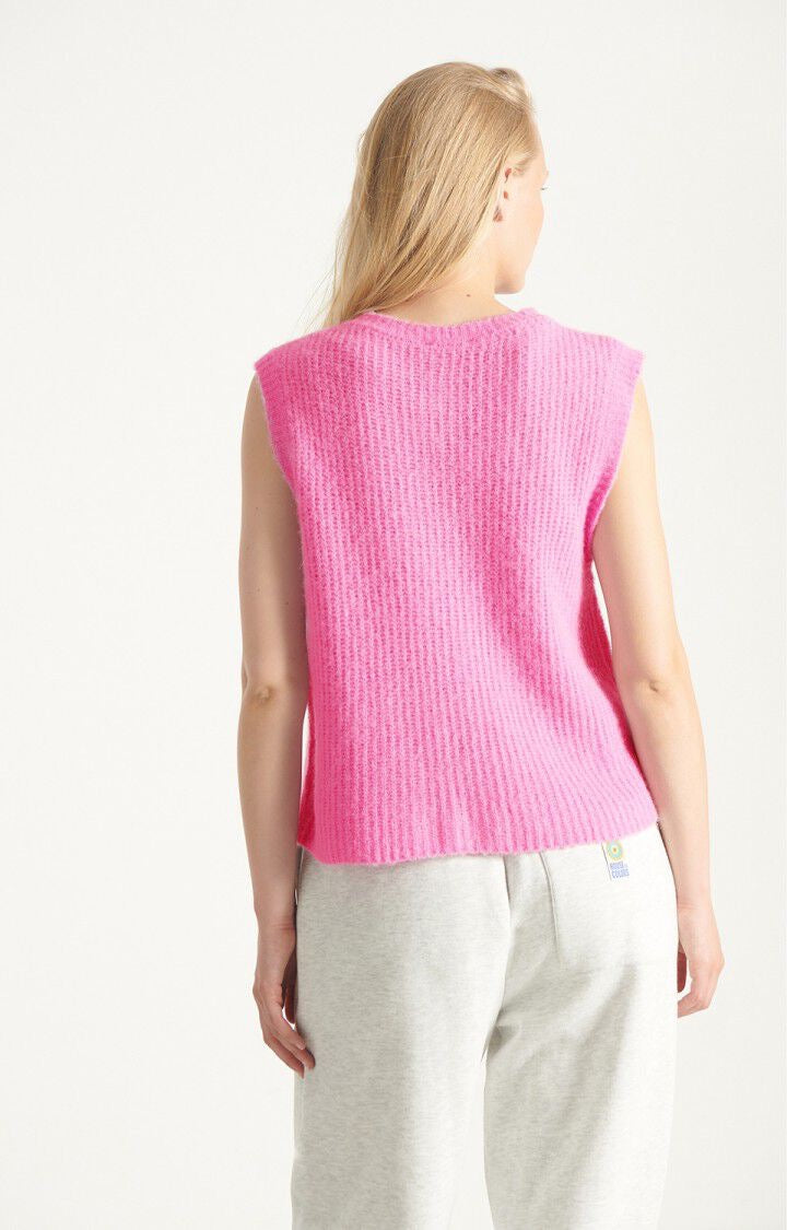 Gilet sans manches rose