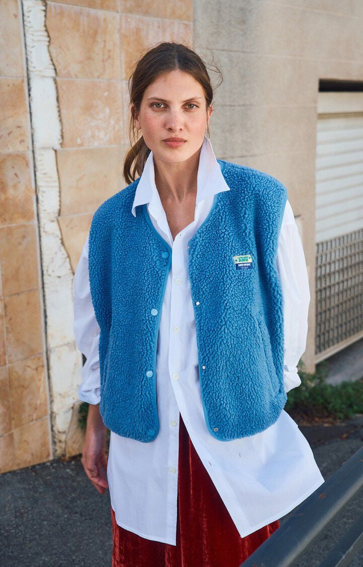 Veste sans manches bleue