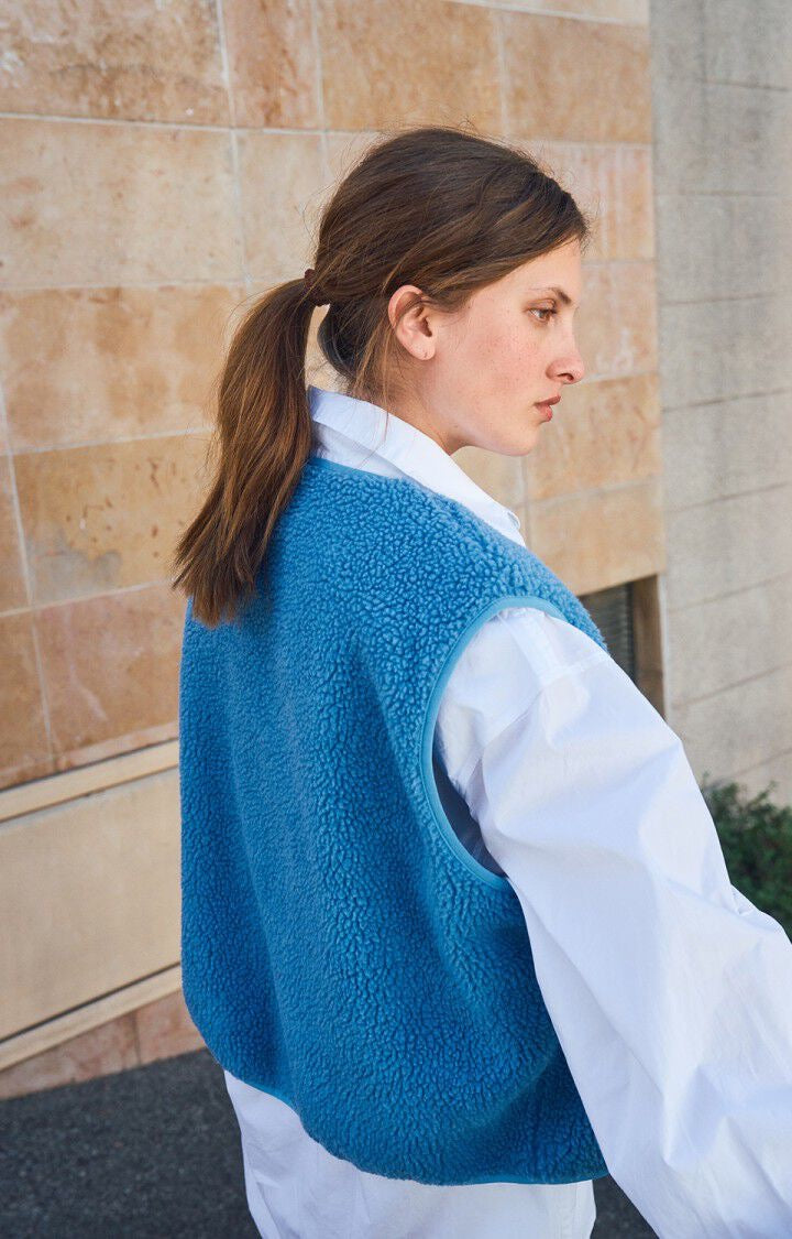 Veste sans manches bleue