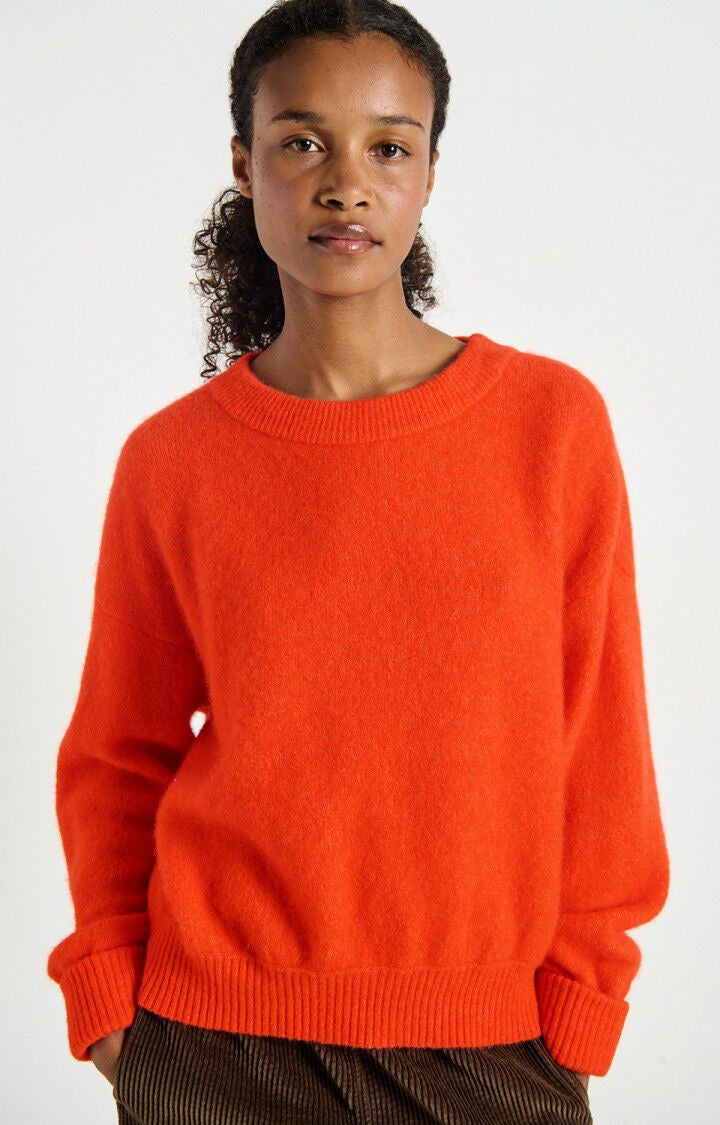 Pull rouge-orangé
