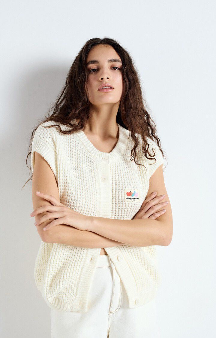 Gilet sans manches blanc