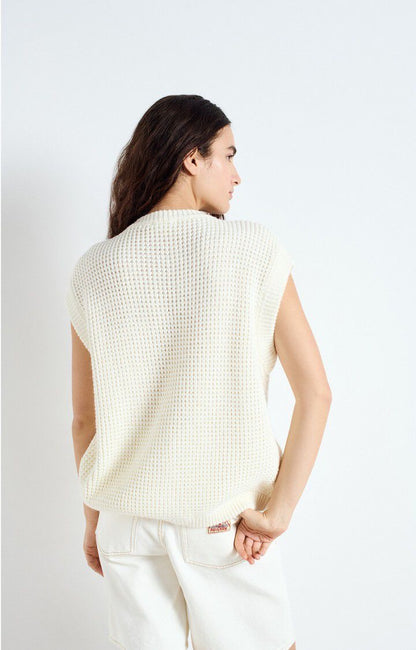 Gilet sans manches blanc