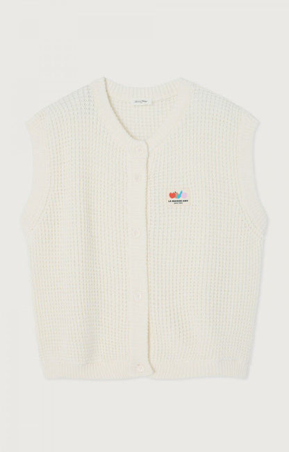 Gilet sans manches blanc